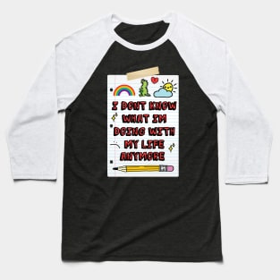 Anxiety and depression Baseball T-Shirt